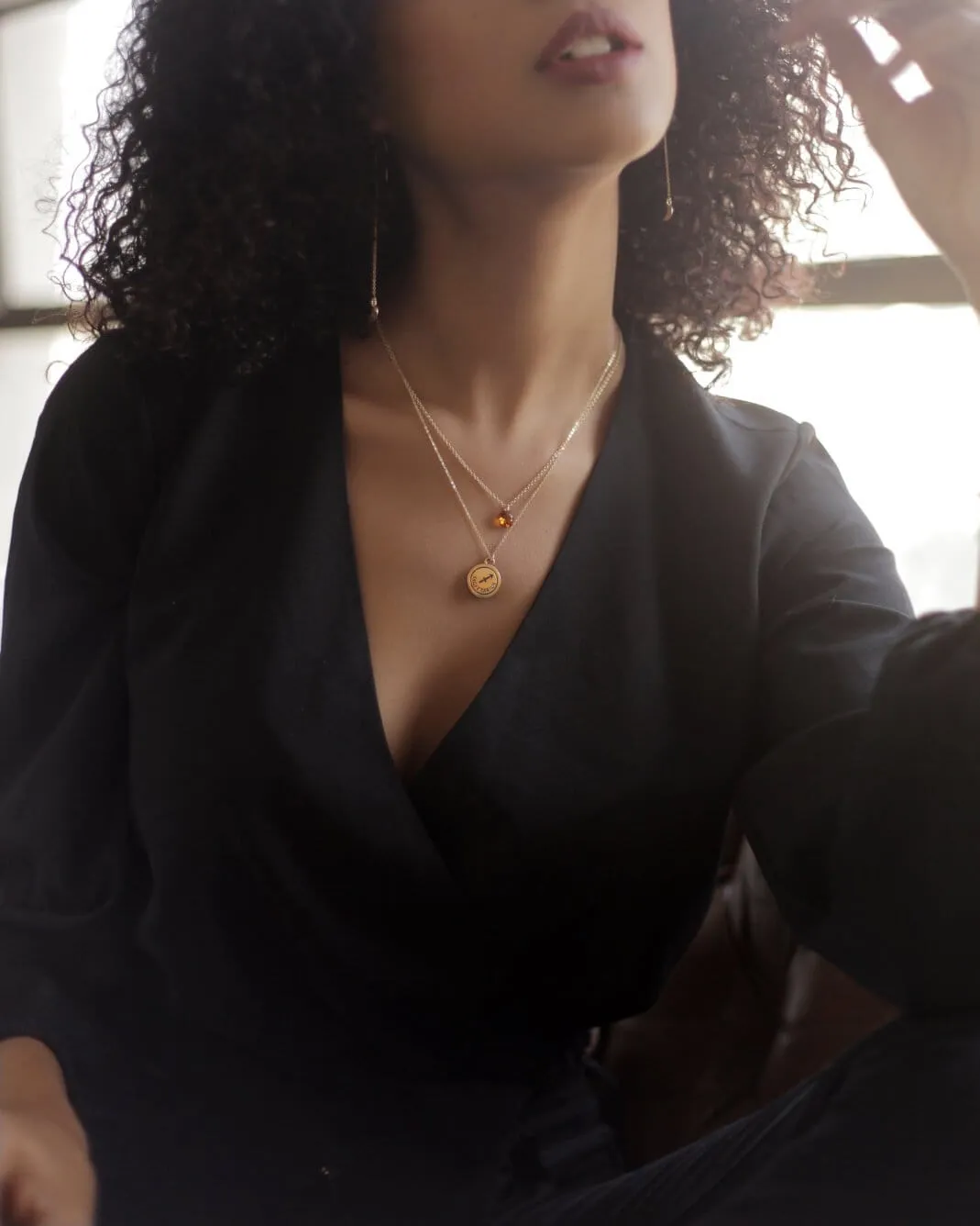 Zodiac Double-Sided Charm Necklace