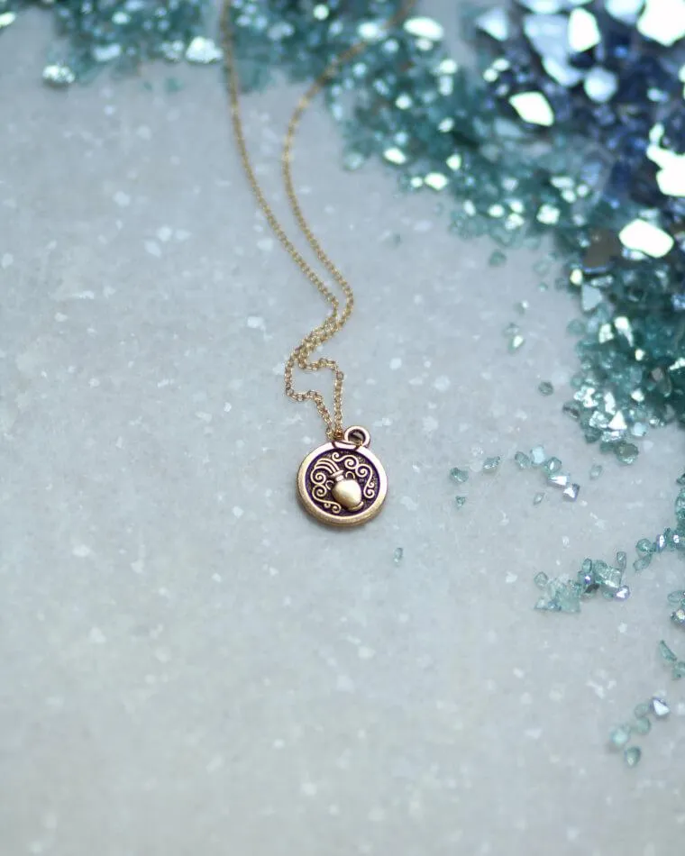 Zodiac Double-Sided Charm Necklace