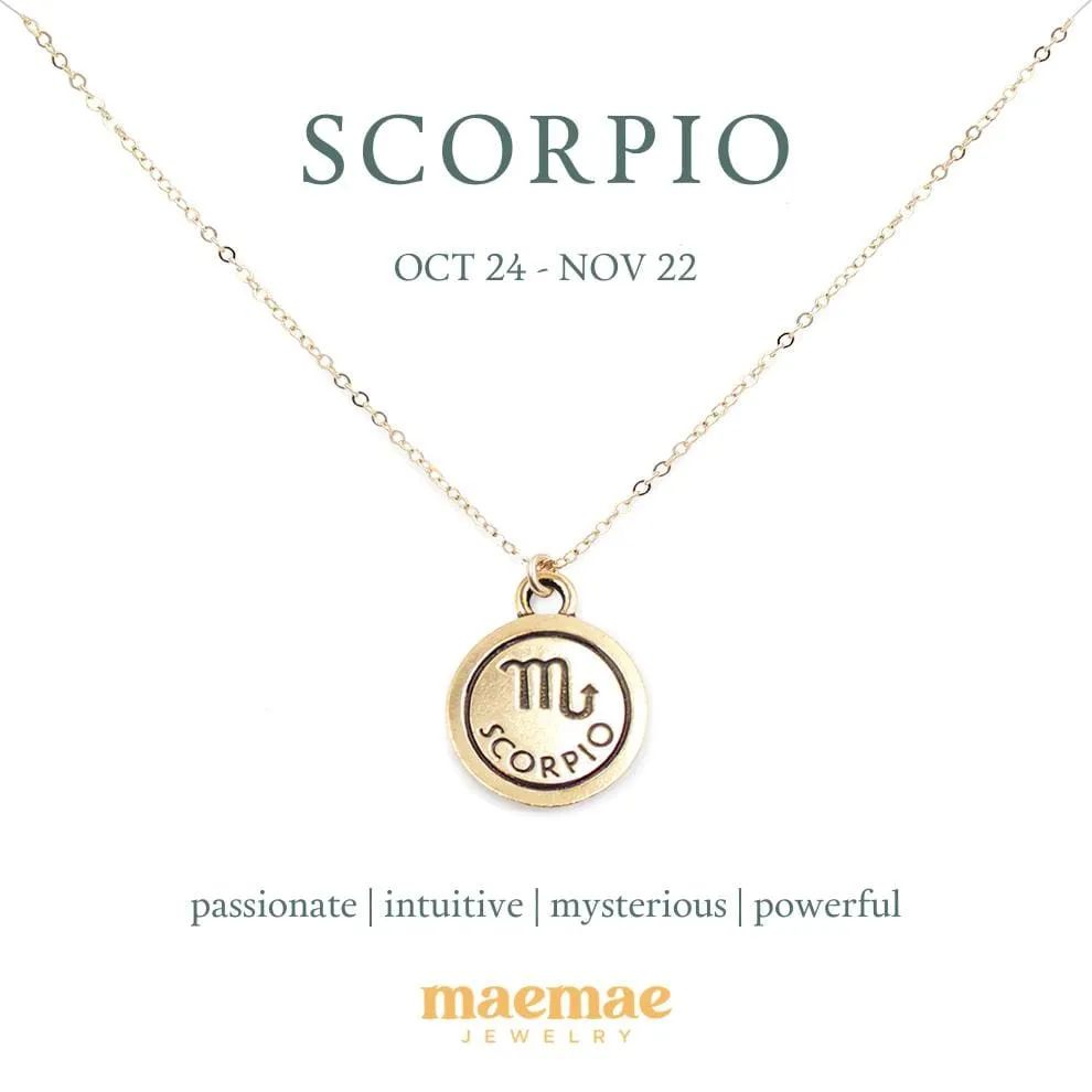 Zodiac Double-Sided Charm Necklace