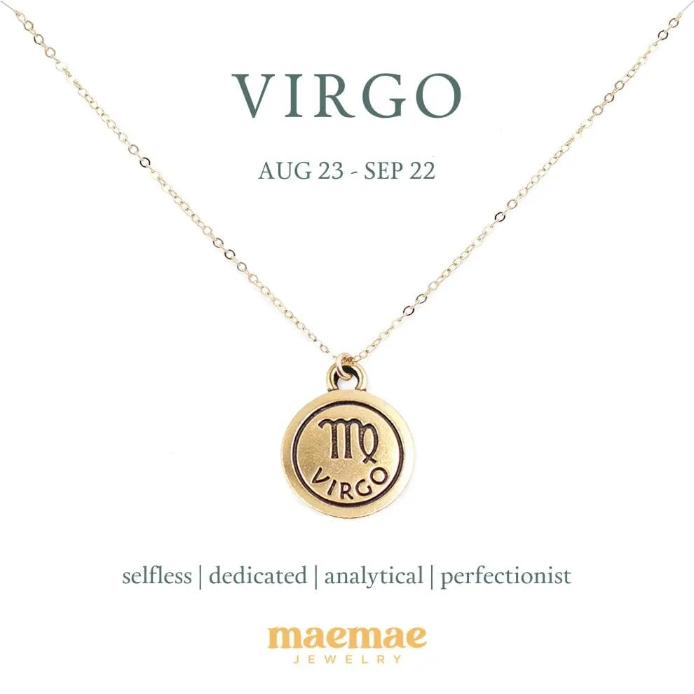 Zodiac Double-Sided Charm Necklace