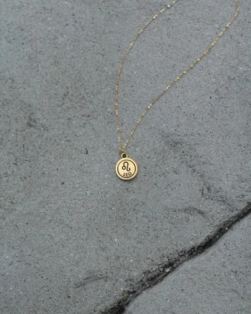 Zodiac Double-Sided Charm Necklace