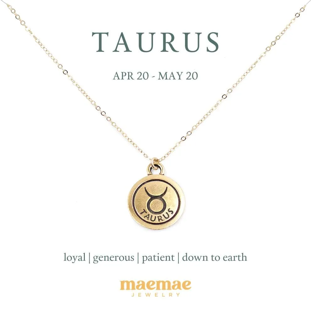 Zodiac Double-Sided Charm Necklace