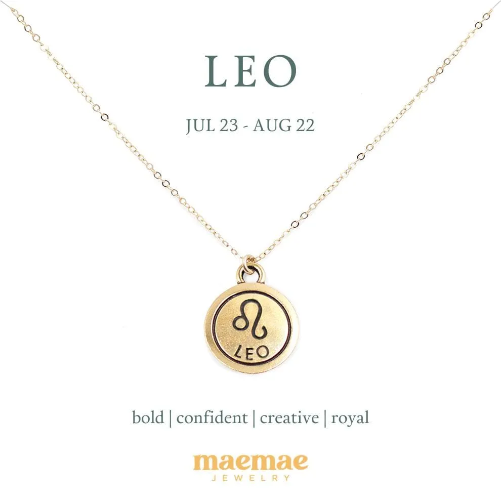 Zodiac Double-Sided Charm Necklace