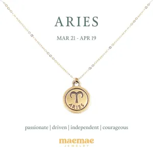 Zodiac Double-Sided Charm Necklace