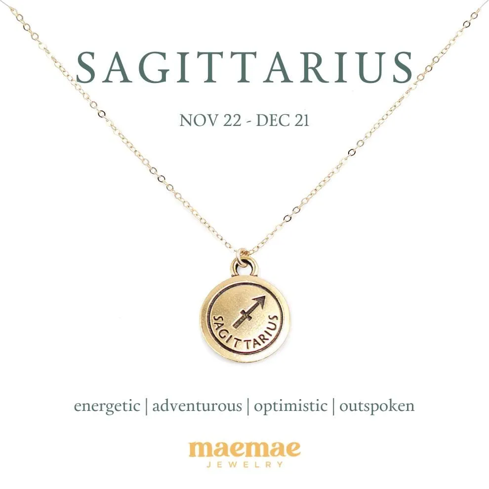 Zodiac Double-Sided Charm Necklace