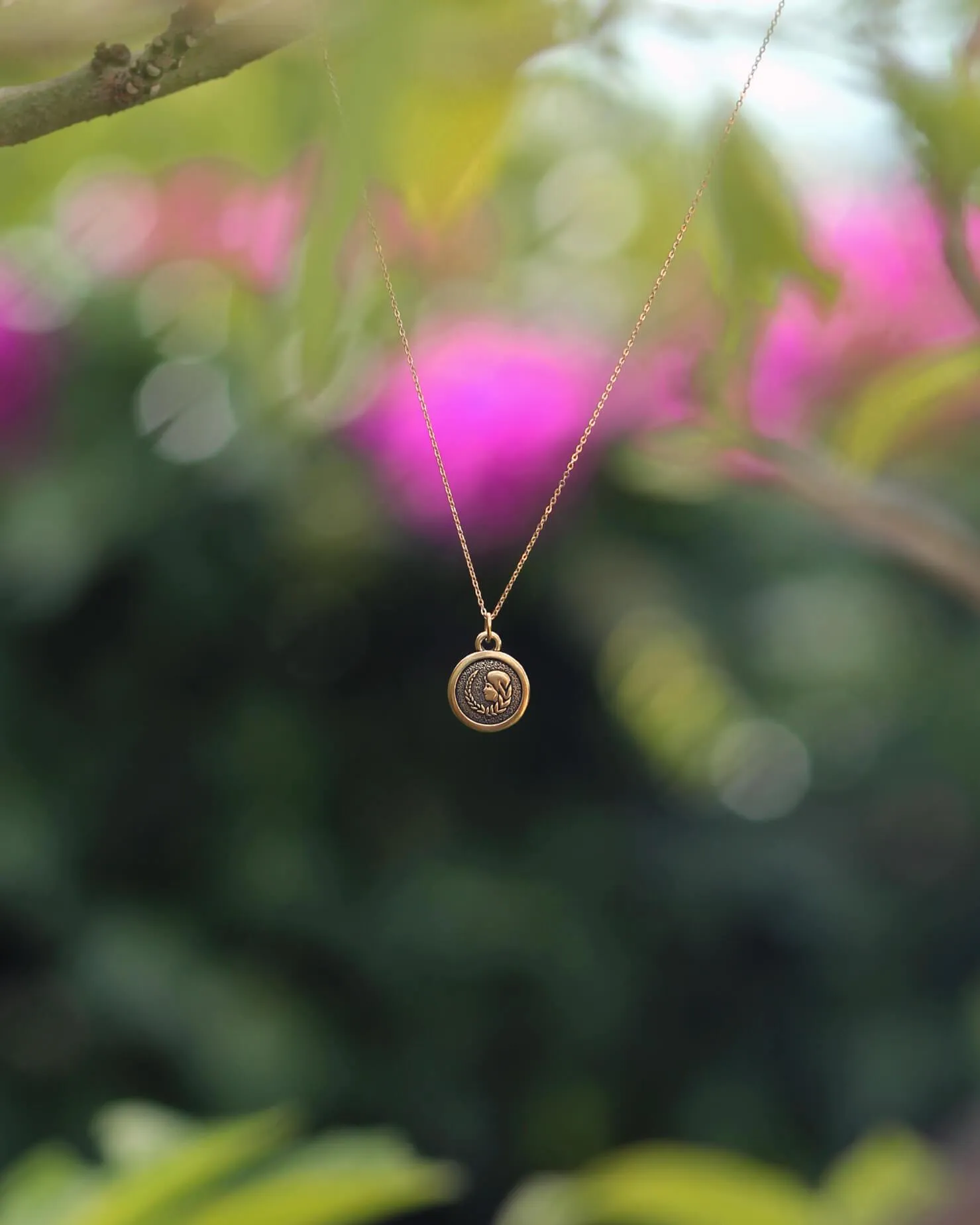 Zodiac Double-Sided Charm Necklace